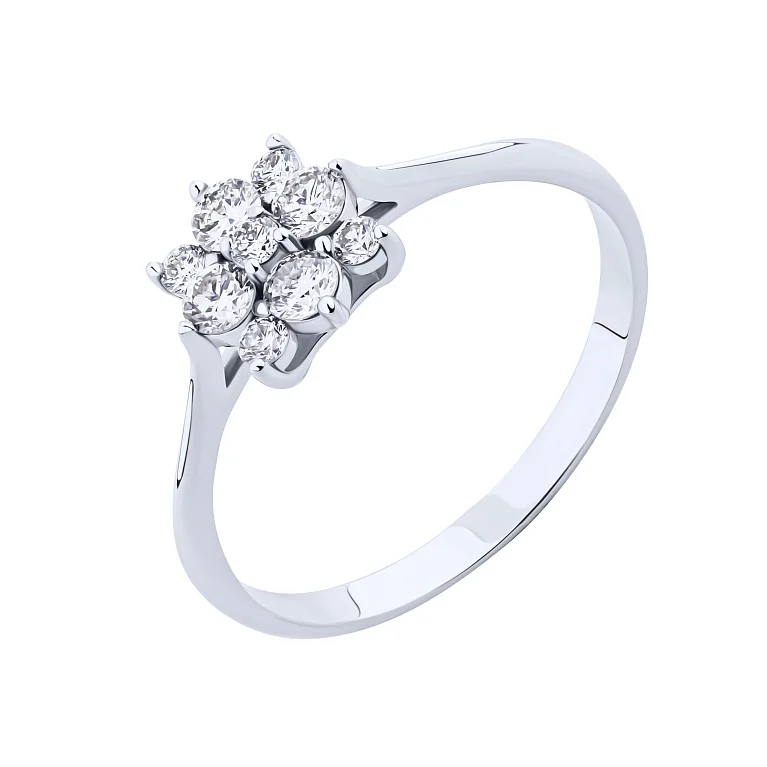 Кольцо из белого золота с бриллиантами  - 2134955