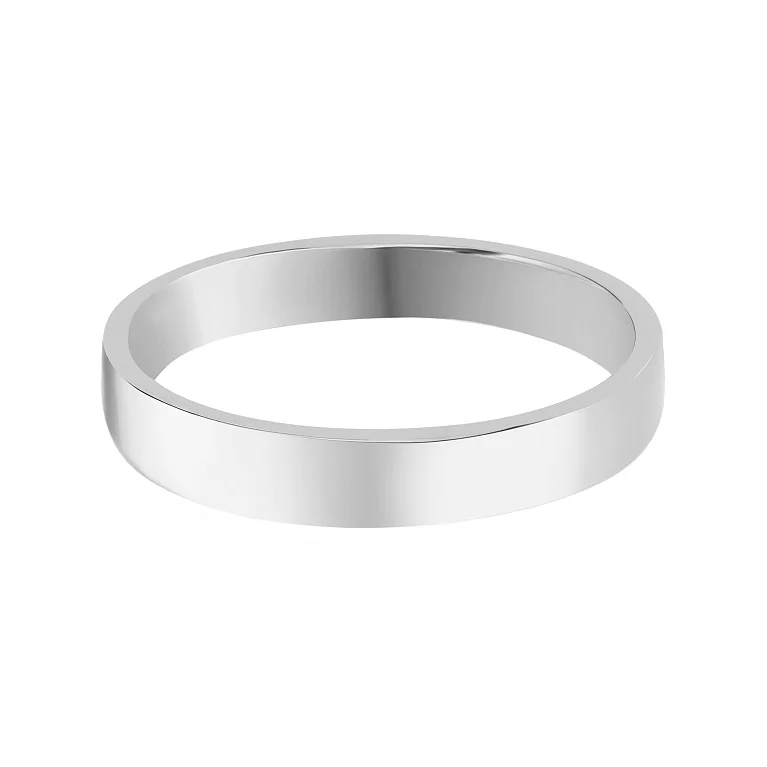Обручальное кольцо из белого золота  - 2229355