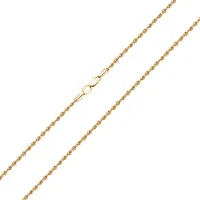 Цепочка в красном золоте плетение веревка - 637494