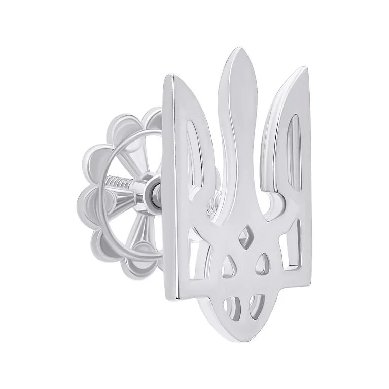 Значок из белого золота тризуб-"Герб Украины". Артикул 360009б: цена, отзывы, фото – купить в интернет-магазине AURUM