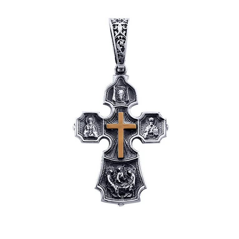 Православный серебряный крест. Артикул 7204/418п: цена, отзывы, фото – купить в интернет-магазине AURUM