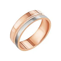 Обручка з комбінованого золота  - 2076181