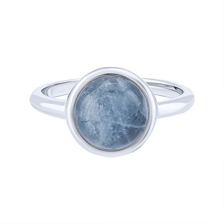 Серебряное кольцо с аквамарином - 2055049