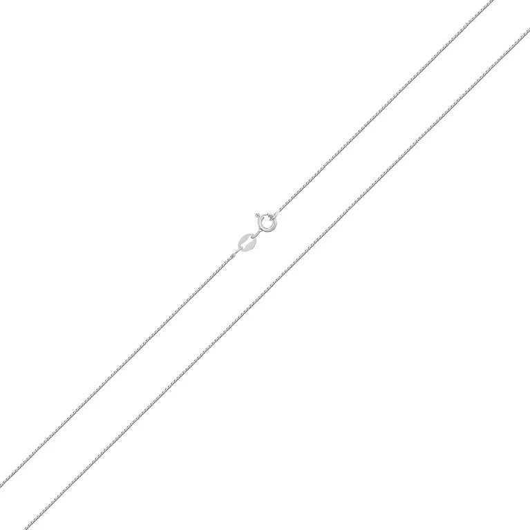 Ланцюг з білого золота з венеціанським плетінням - 1095039