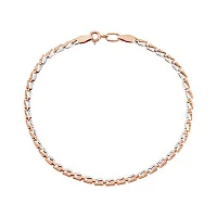 Браслет з комбінованого золота фантазійне плетіння - 965731