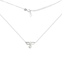 Колье серебряное с цирконием Голубка. Артикул 7507/Кл2Ф/3002: цена, отзывы, фото – купить в интернет-магазине AURUM