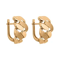 Серьги из красного золота "Цепь" - 2133735