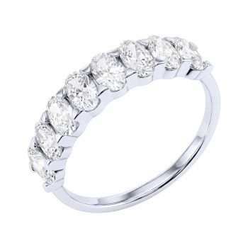 Серебряное кольцо с фианитами  - 2192832
