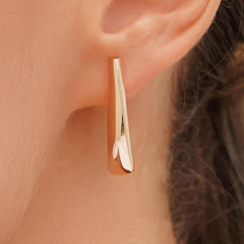 Сережки из красного золота - 959215