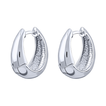 Сережки-кольца из серебра - 586103
