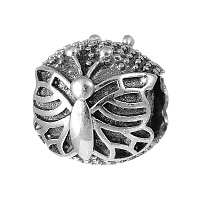 Шарм зі срібла Метелик. Артикул 7903/П5/700: ціна, відгуки, фото – купити в інтернет-магазині AURUM
