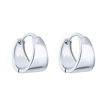 Серьги-кольца из серебра  - 2123341