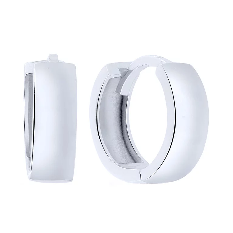 Серьги-кольца из серебра в стиле миннимализм. Артикул 7502/2335/10: цена, отзывы, фото – купить в интернет-магазине AURUM