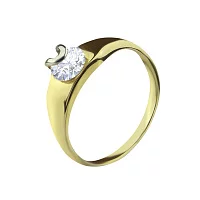 Золотое кольцо с цирконием. Артикул А018ж: цена, отзывы, фото – купить в интернет-магазине AURUM