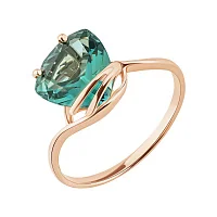 Каблучка у червоному золоті з кварцем - 2178334