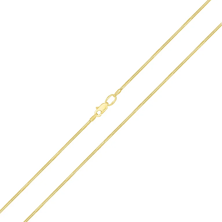 Ланцюг з лимонного золота плетіння снейк - 648548