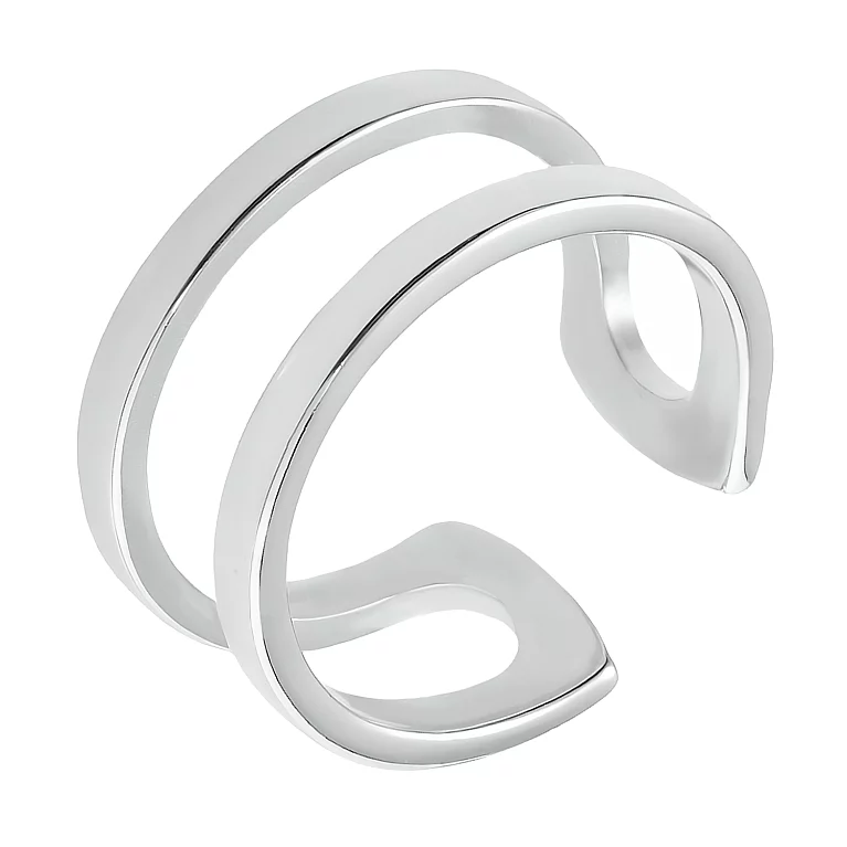 Двойное серебряное кольцо на фалангу. Артикул 7501/К2/417: цена, отзывы, фото – купить в интернет-магазине AURUM