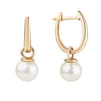 Золоті сережки з перлами. Артикул 2191550101: ціна, відгуки, фото – купити в інтернет-магазині AURUM