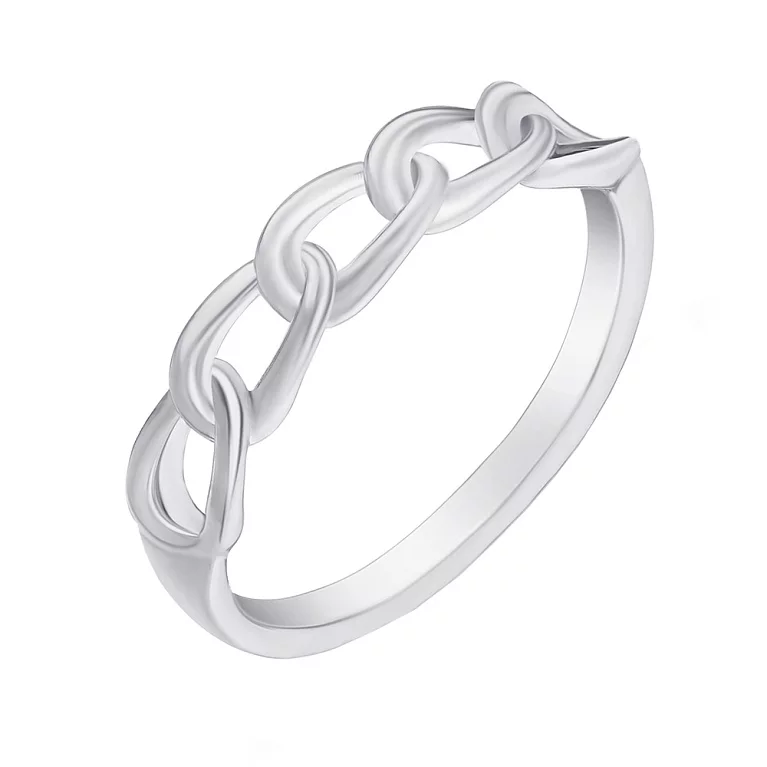 Кольцо "Звенья" из серебра. Артикул 7501/4718: цена, отзывы, фото – купить в интернет-магазине AURUM