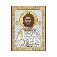 Икона из серебра " Христос Спаситель" 120х160 мм. Артикул P-3/001G/K: цена, отзывы, фото – купить в интернет-магазине AURUM
