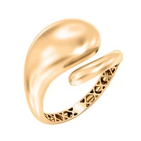 Кольцо незамкнутое "Капля" из красного золота - 2149948