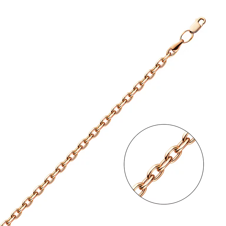 Золотий ланцюговий браслет на руку якірного плетіння. Артикул 316202: ціна, відгуки, фото – купити в інтернет-магазині AURUM