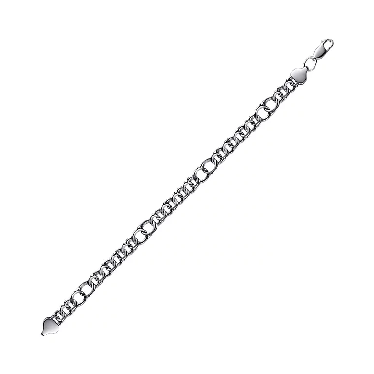 Браслет плетіння Бісмаркзі срібла. Артикул 2057/1: ціна, відгуки, фото – купити в інтернет-магазині AURUM