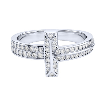 Серебряное кольцо с фианитами  - 2254692