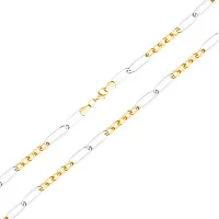 Кольє з комбінованого золота з великими ланками - 1736556