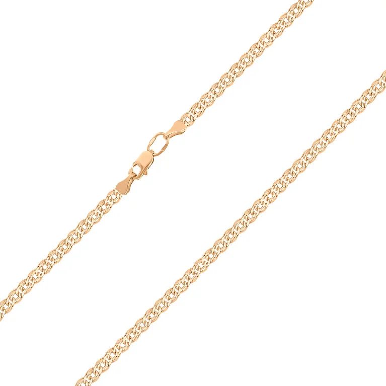Ланцюг з червоного золота плетіння мона ліза - 965093