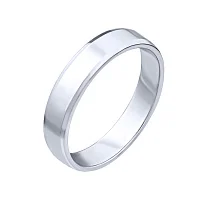 Серебряное обручальное кольцо с фаской - 1967255