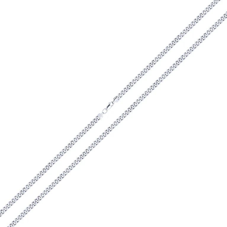 Срібний ланцюжок в панцирному плетінні - 2029417