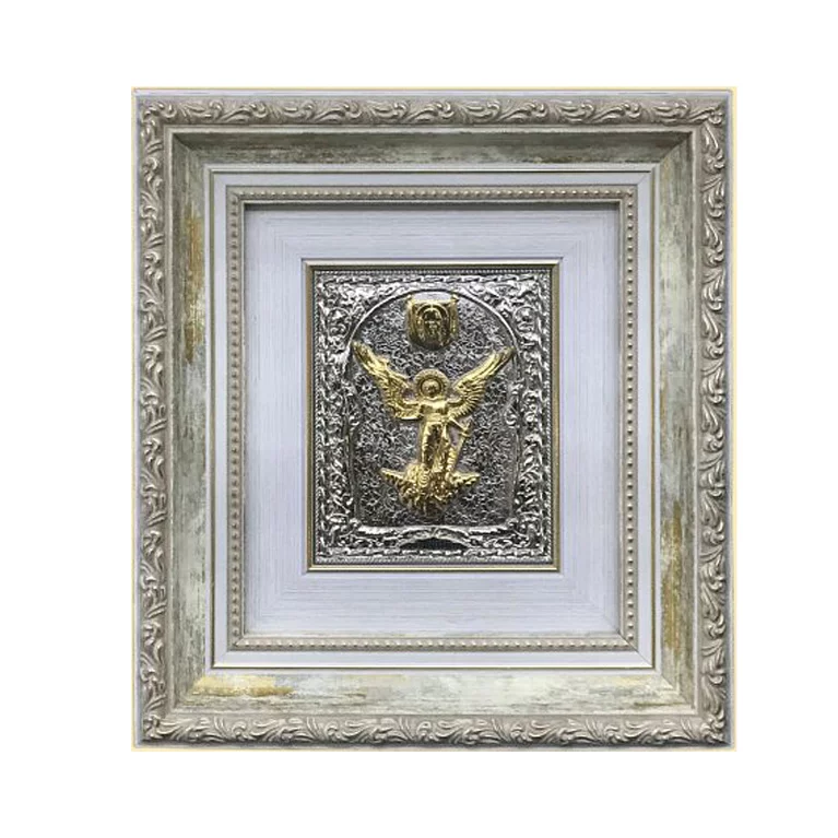Срібна ікона "Янгол Охоронець" з позолотою. Артикул 175 А: ціна, відгуки, фото – купити в інтернет-магазині AURUM