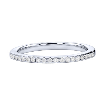 Серебряное двойное кольцо 2 в 1 с фианитами - 2289438