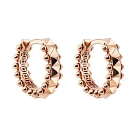 Серьги-кольца "Clash" из красного золота  - 2133663