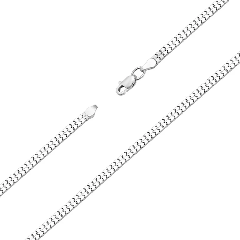 Срібний браслет з родіюванням плетіння снейк. Артикул 7509/810501С: ціна, відгуки, фото – купити в інтернет-магазині AURUM
