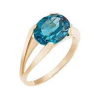 Каблучка з червоного золота з топазом лондон - 1723397