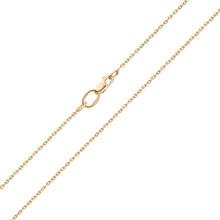 Ланцюг у червоному золоті плетіння якір - 648757