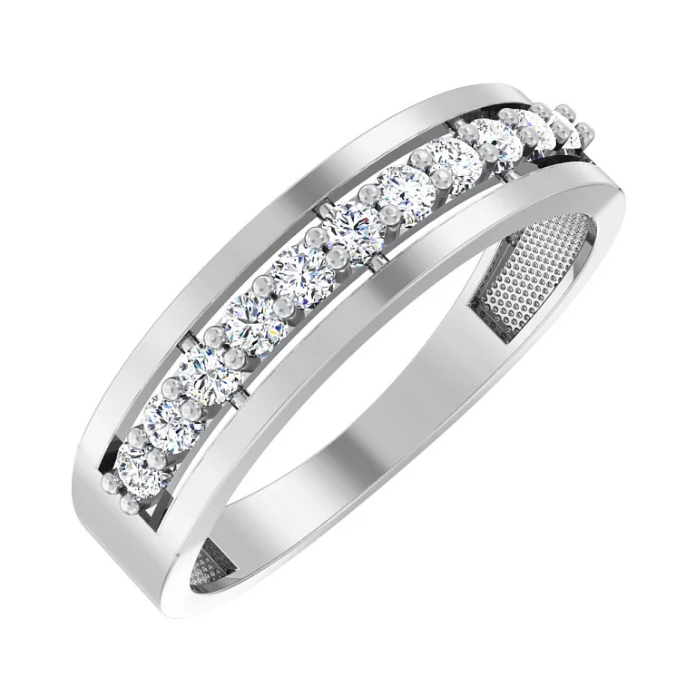 Золотое кольцо с фианитами. Артикул 141037б: цена, отзывы, фото – купить в интернет-магазине AURUM