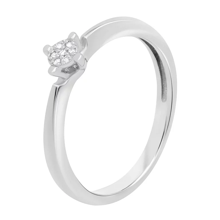 Золотое кольцо с бриллиантами. Артикул 535/1-1б: цена, отзывы, фото – купить в интернет-магазине AURUM