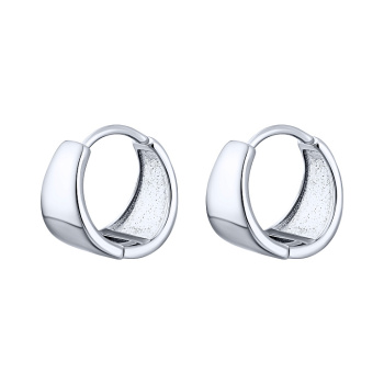 Серьги-кольца из серебра  - 2123341