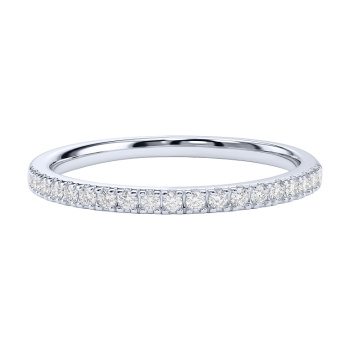 Серебряное двойное кольцо 2 в 1 с фианитами - 2289418