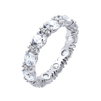 Серебряное кольцо с цирконием. Артикул 7501/10145: цена, отзывы, фото – купить в интернет-магазине AURUM