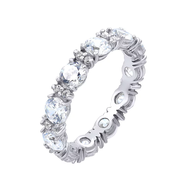 Серебряное кольцо с фианитом. Артикул 7501/10145: цена, отзывы, фото – купить в интернет-магазине AURUM