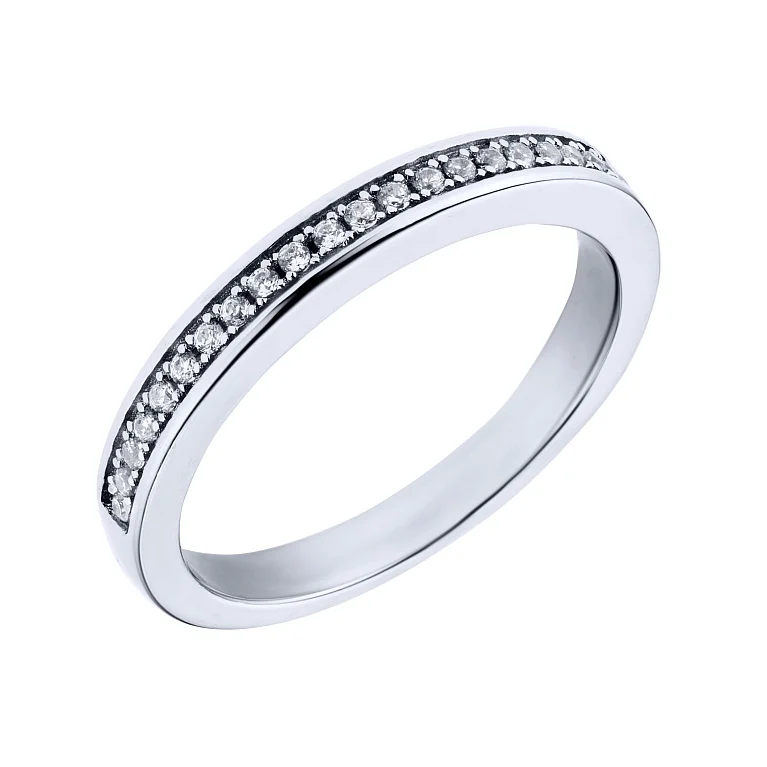 Серебряное кольцо с фианитами - 2045879
