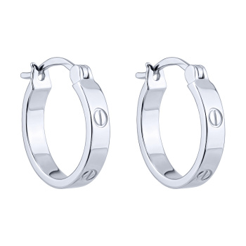 Серьги-кольца из серебра - 2268248