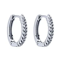 Серьги серебряные "Колосок" - 2089821