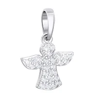 Підвіс зі срібла з фіанітами "Янгол" - 1546047