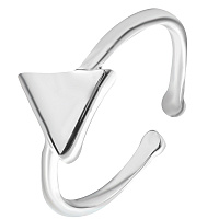 Каблучка срібна з трикутником. Артикул 7501/ВС-115р: ціна, відгуки, фото – купити в інтернет-магазині AURUM