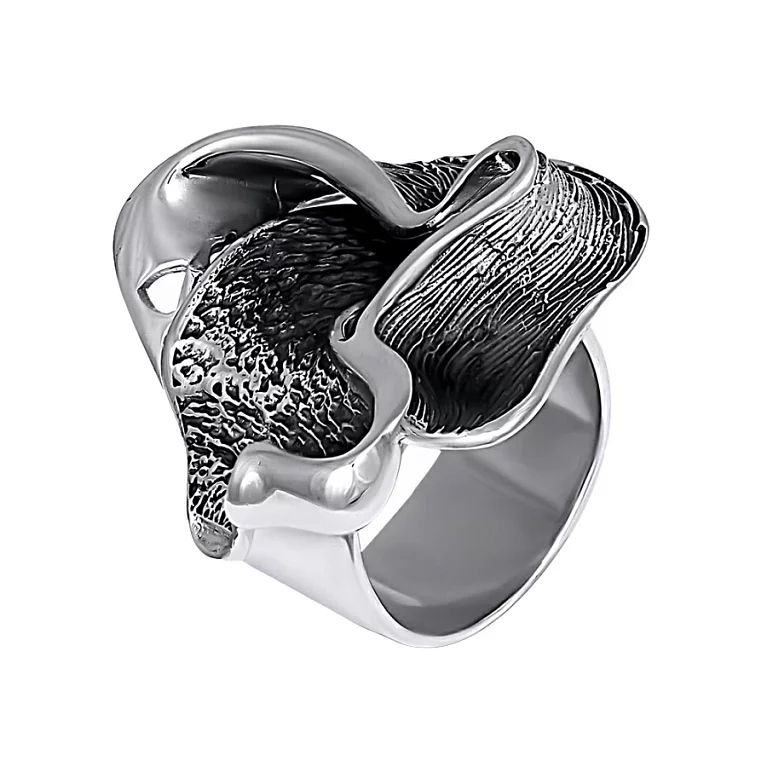 Серебряное кольцо с чернением. Артикул 7901/485: цена, отзывы, фото – купить в интернет-магазине AURUM